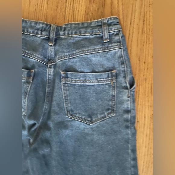 Forever 21 wide leg ankle length crop high waist jeans - Picture 3 of 7